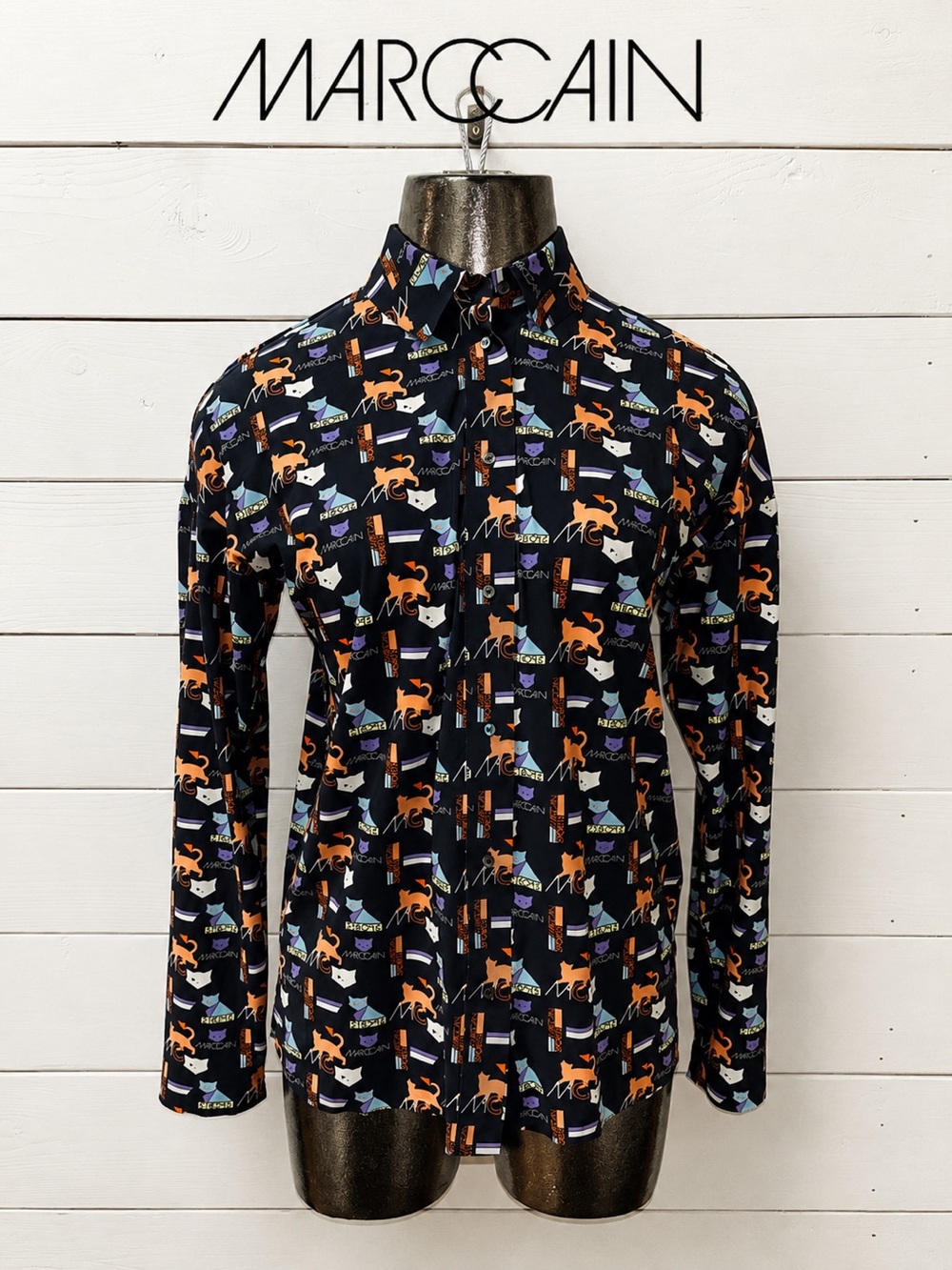 Marc Cain cats Graphic Print Blouse – Size N1 / 34